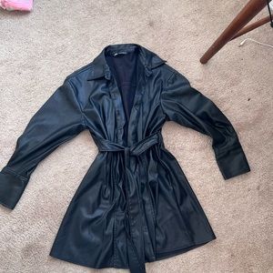 ZARA leather coat
